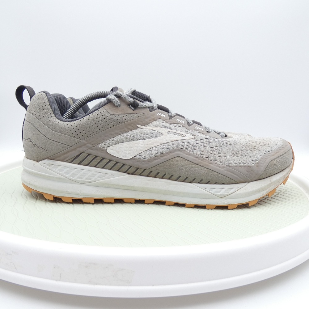 Brooks Cascadia 14 Mens Trail Running Shoes Grey White 1103101D126 Size 13 D